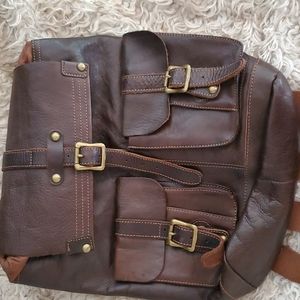 Bed Stu bleather bag brown